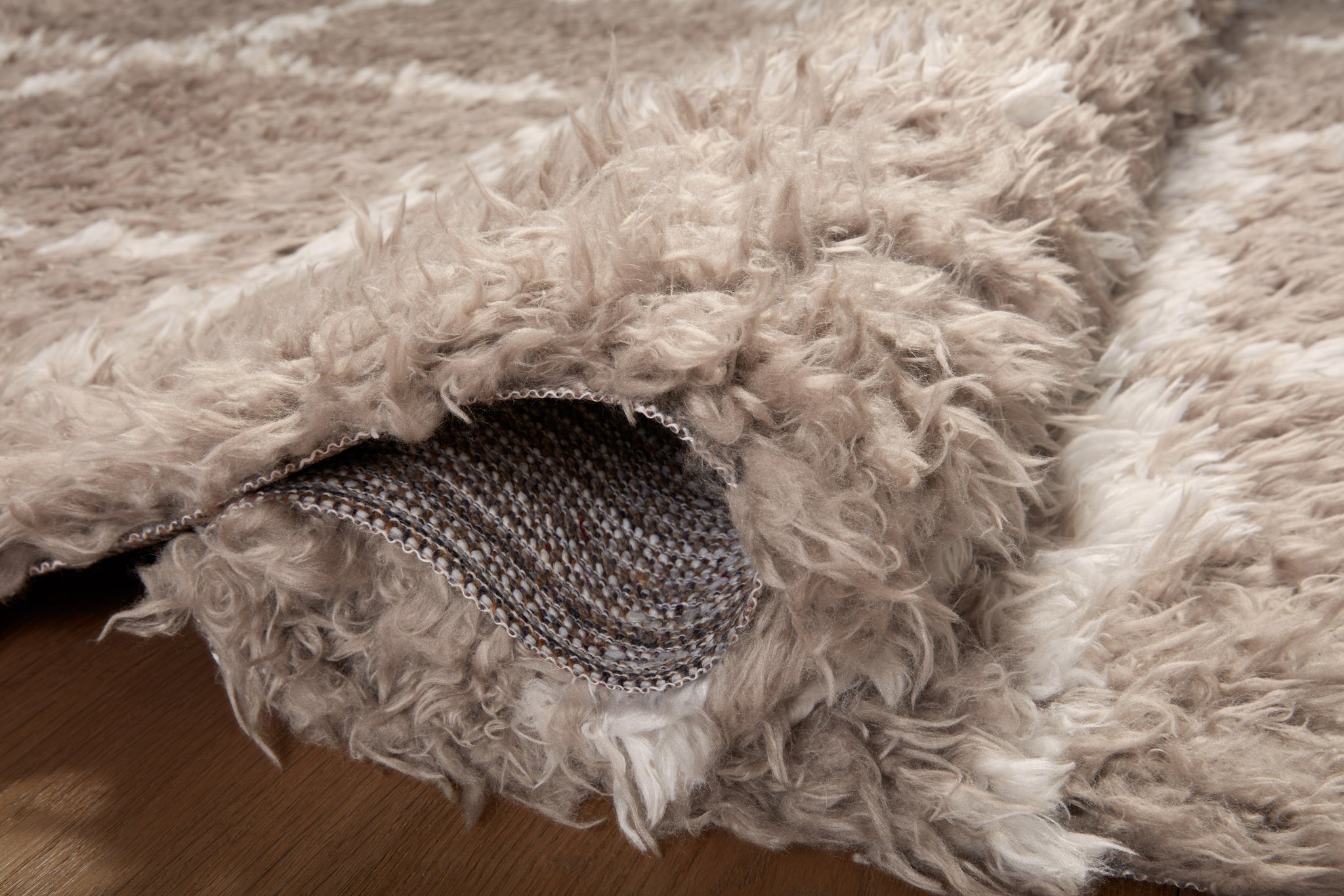 Amira Khaki / Ivory shown from another angle.