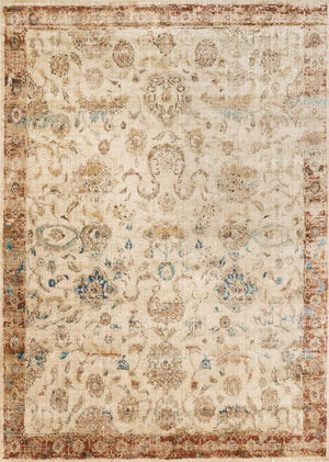 Anastasia Ivory / Rust — a Loloi rug at Laurie Yapp Home.