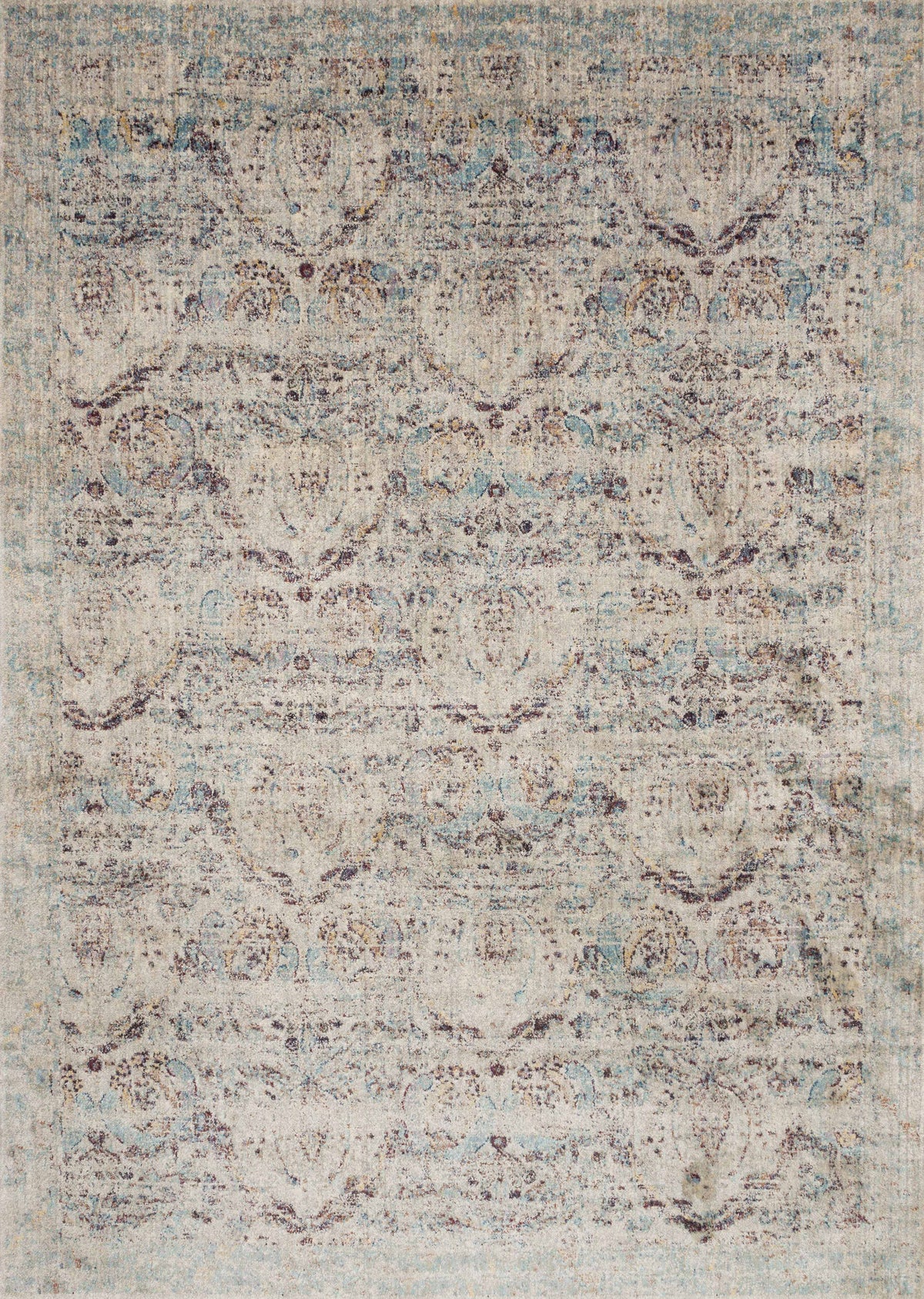 Anastasia Silver / Plum — a Loloi rug at Laurie Yapp Home.