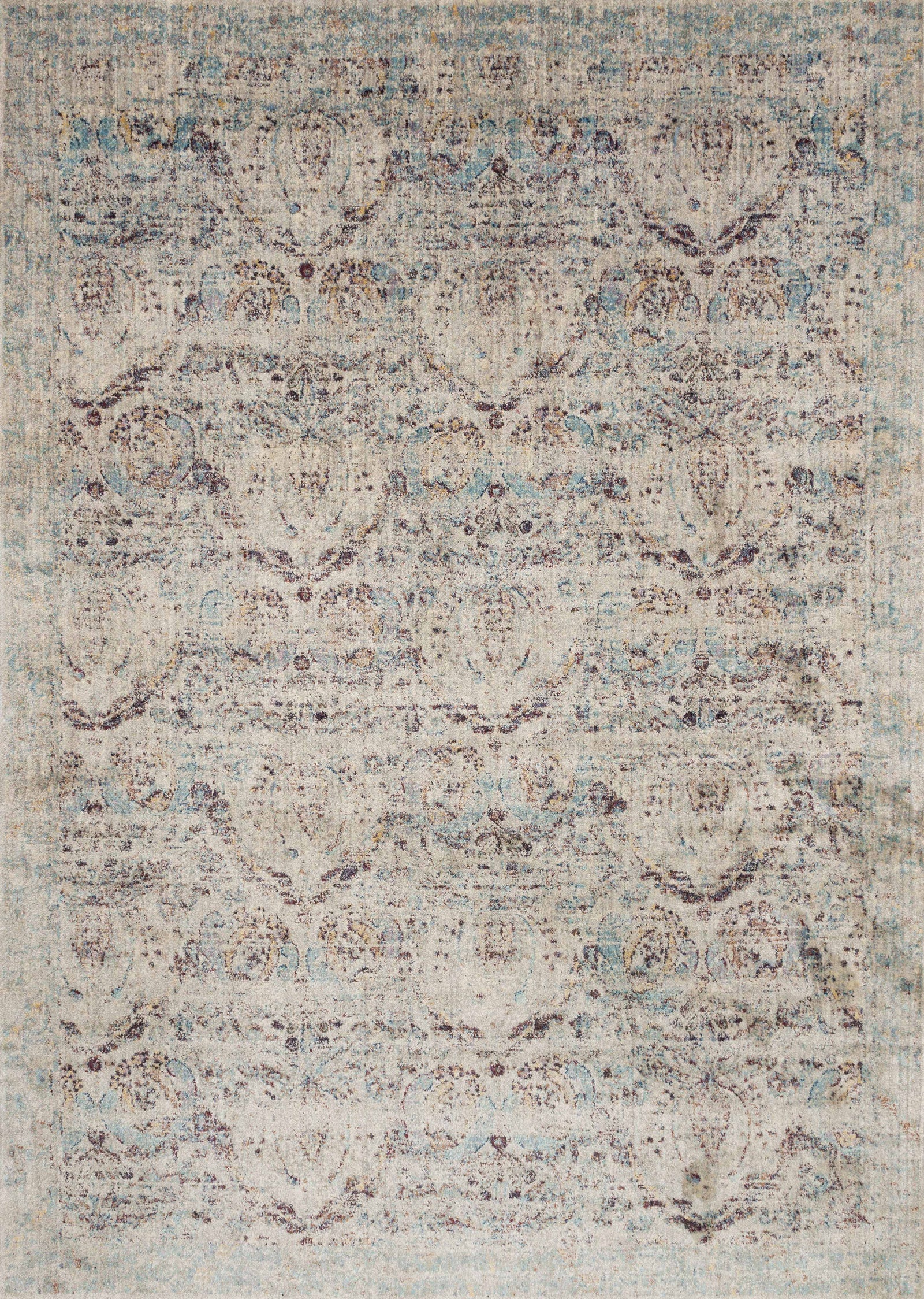 Anastasia Silver / Plum — a Loloi rug at Laurie Yapp Home.