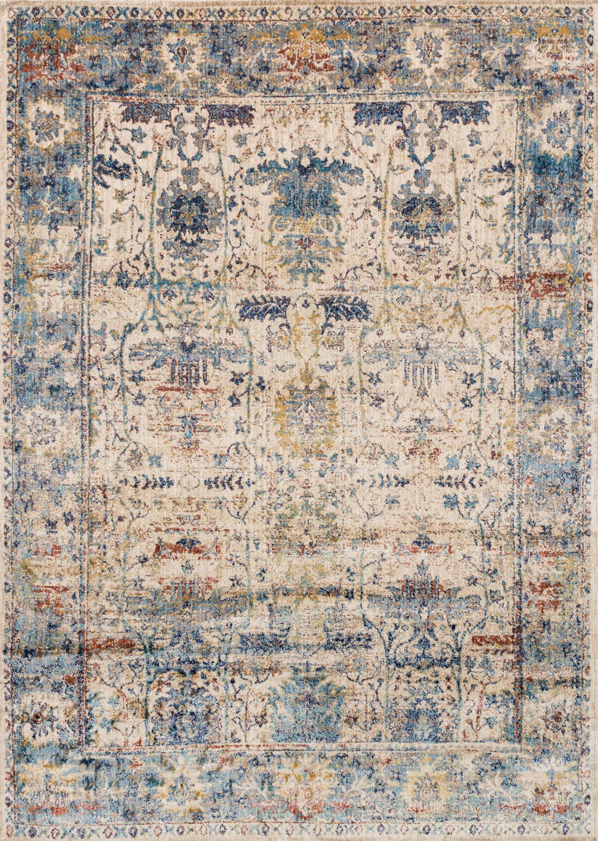 Anastasia Sand / Lt. Blue — a Loloi rug at Laurie Yapp Home.