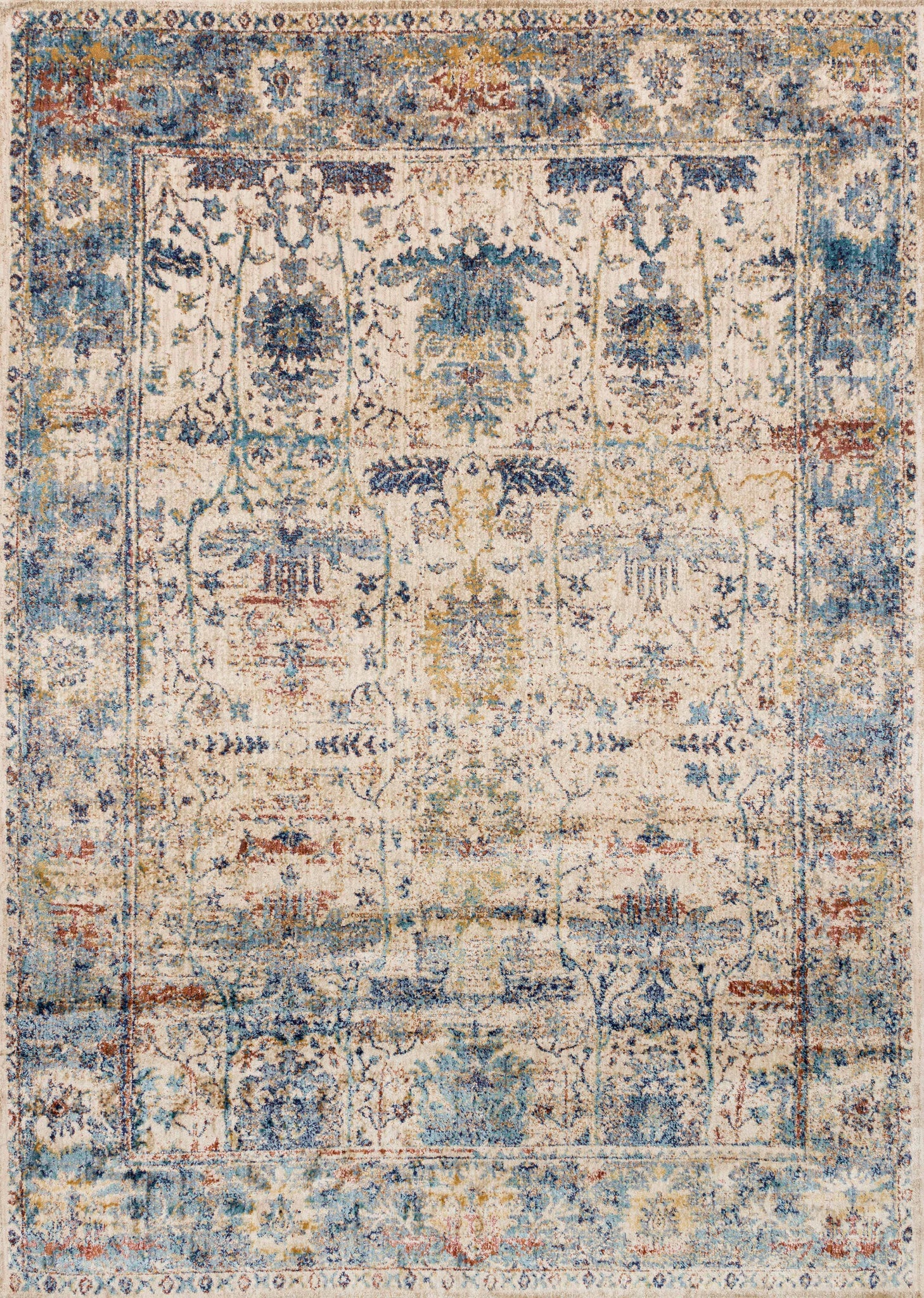 Anastasia Sand / Lt. Blue — a Loloi rug at Laurie Yapp Home.