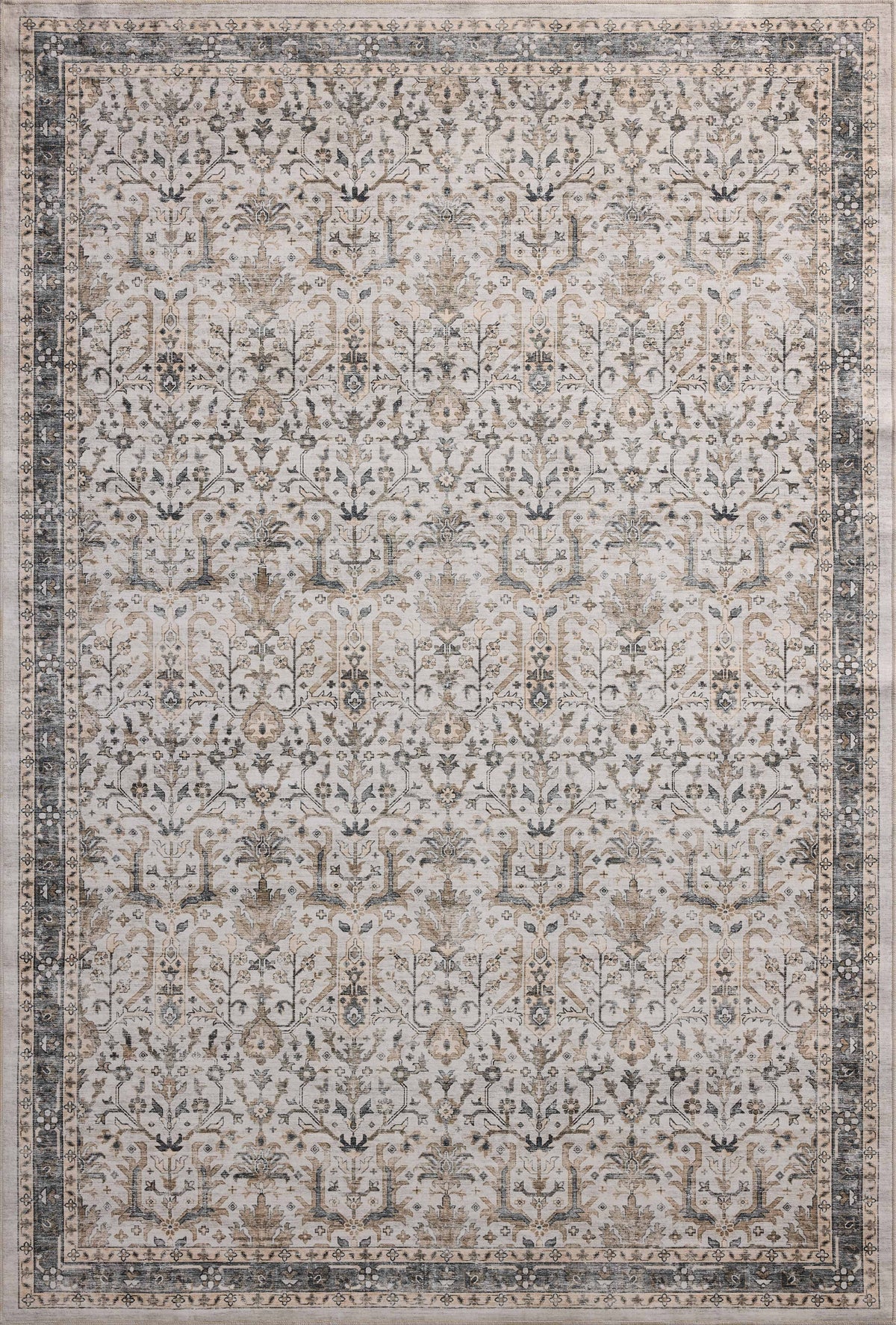 Anniston Ivory / Stone — a Loloi rug at Laurie Yapp Home.