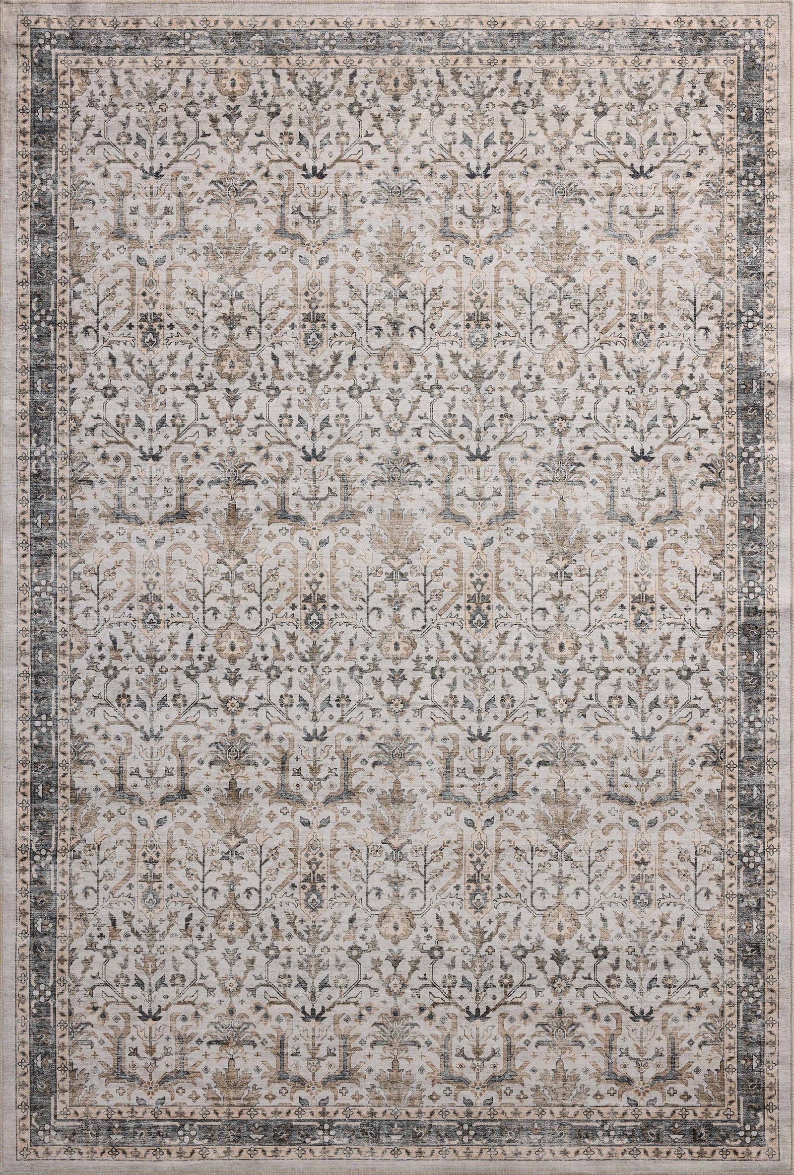 Anniston Ivory / Stone — a Loloi rug at Laurie Yapp Home.