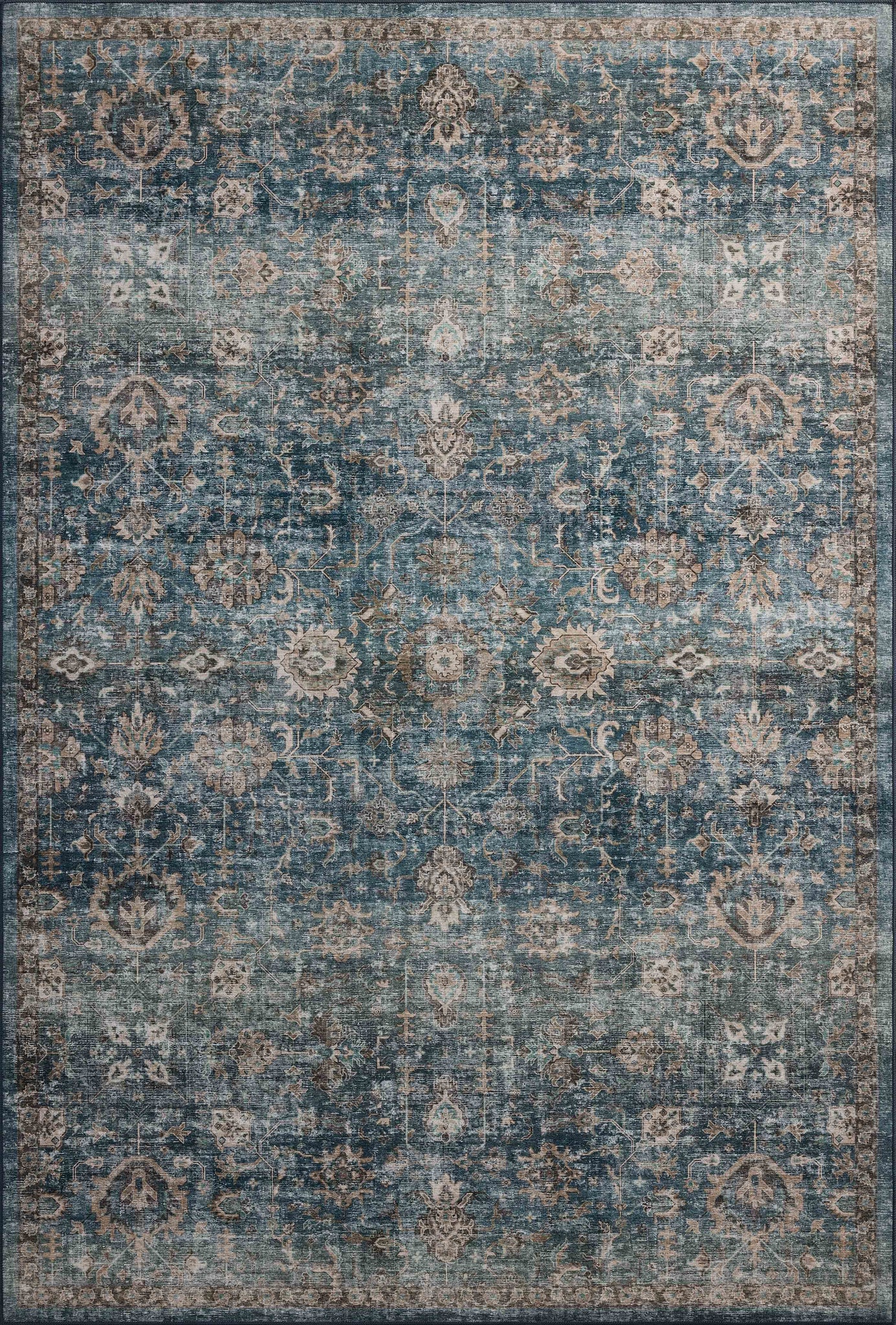 Anniston Lagoon / Natural — a Loloi rug at Laurie Yapp Home.