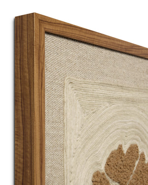 Clover & Clay Brown Rug Art shown from another angle.
