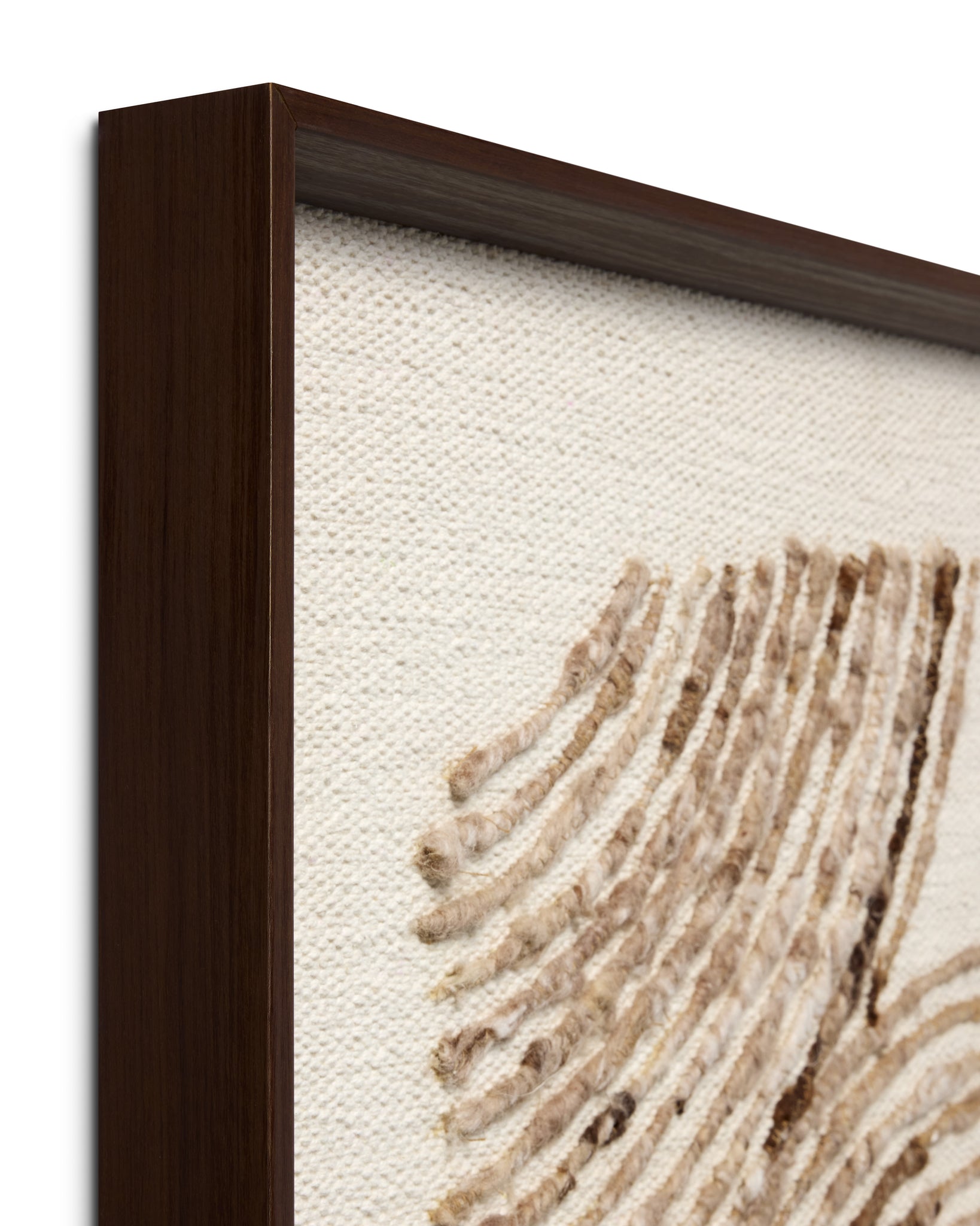 Flange Dark Brown Rug Art shown from another angle.