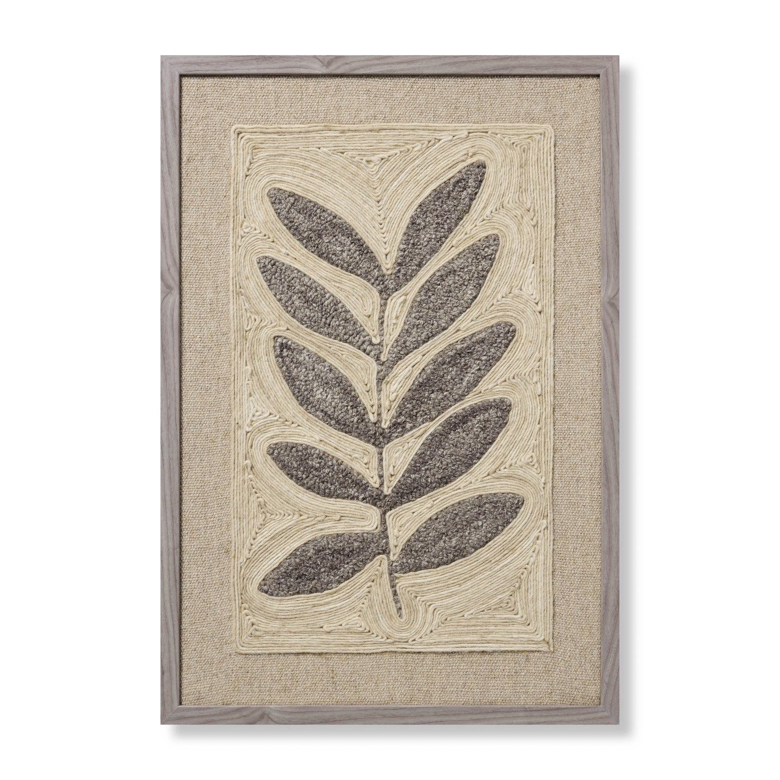 Frond & Fog Grey Rug Art — a Loloi artwork at Laurie Yapp Home.