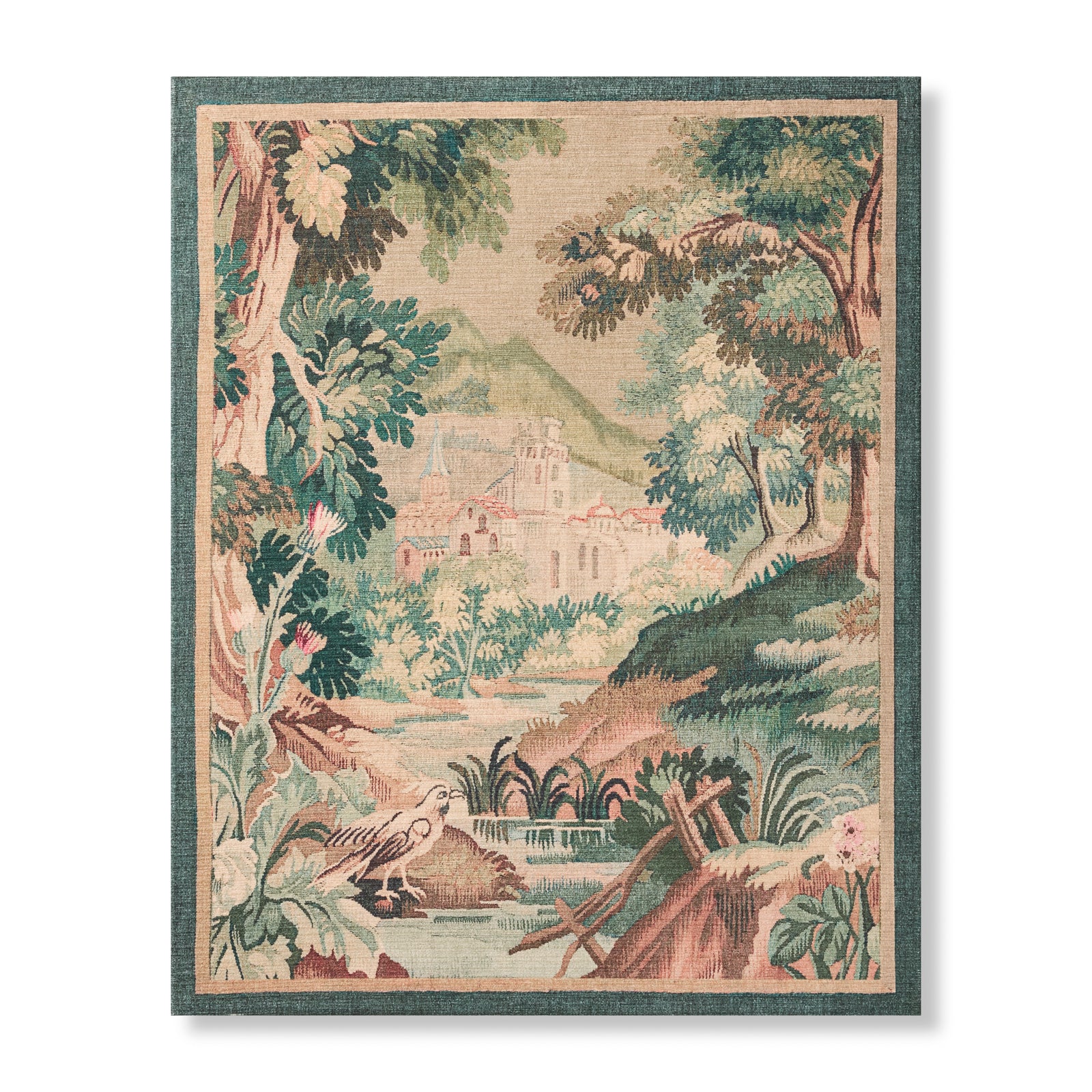 Hidden Hamlet Multi / Green — a Loloi artwork at Laurie Yapp Home.