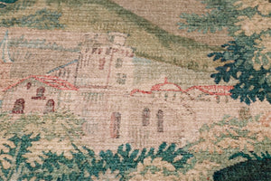 Hidden Hamlet Multi / Green shown from a different angle to reveal its pattern.
