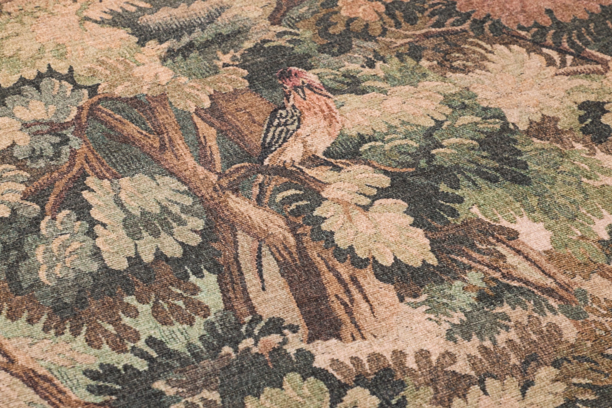 Living Thicket Multi / Green shown from a different angle to reveal its pattern.