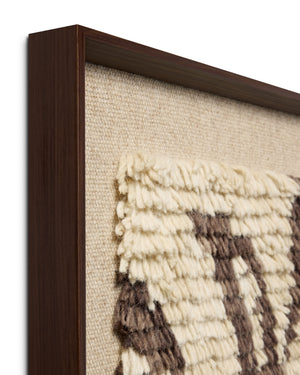 Nature's Unfurling Dark Brown Rug Art shown from another angle.