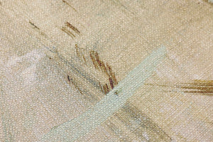 Quiet Whispers Natural Rug Art shown from a different angle to reveal its pattern.