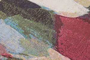 Sai Multicolor Rug Art shown from a different angle to reveal its pattern.