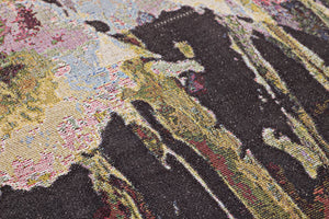 Saku Multicolor Rug Art shown from a different angle to reveal its pattern.