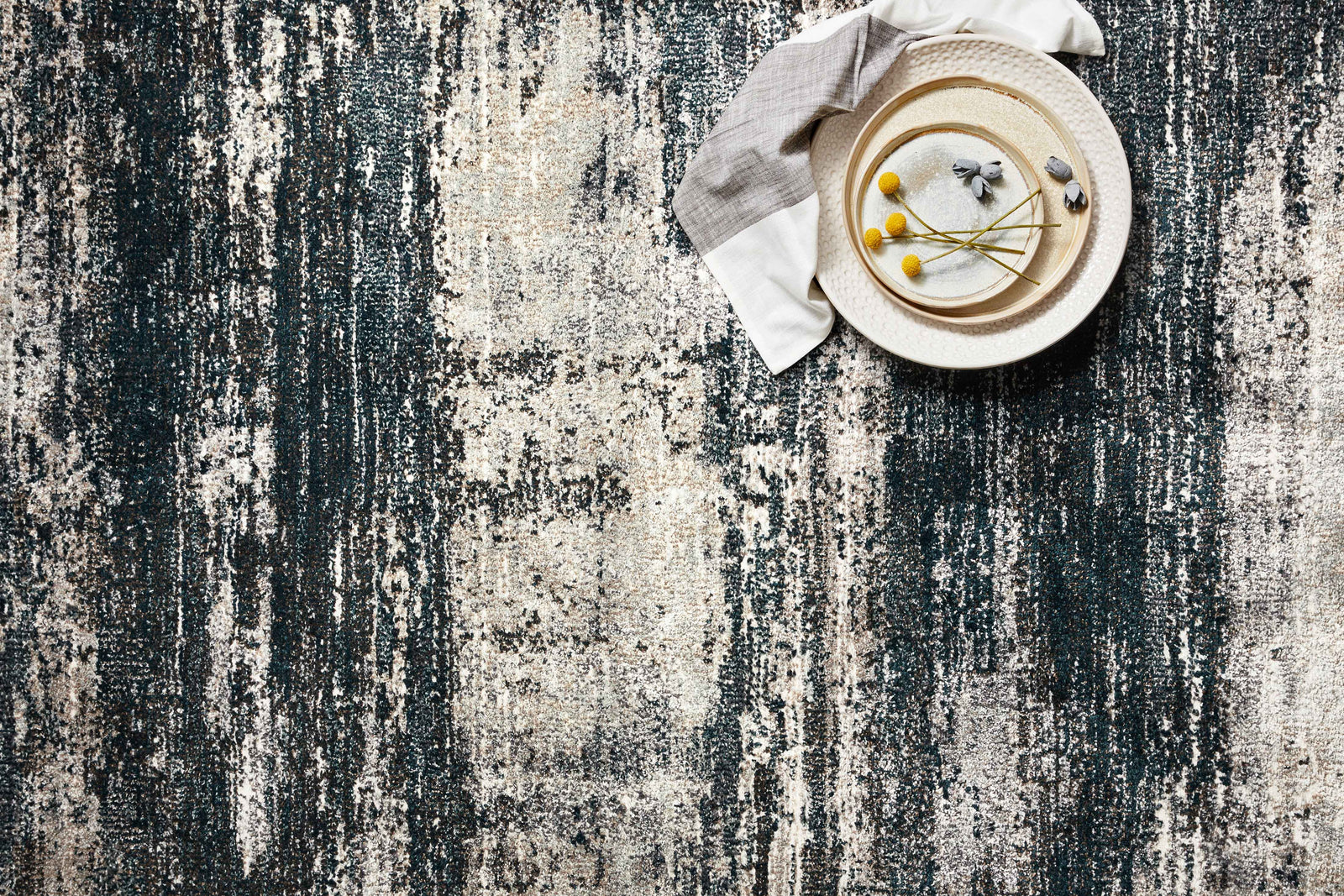 Augustus Navy / Stone — a Loloi rug at Laurie Yapp Home.