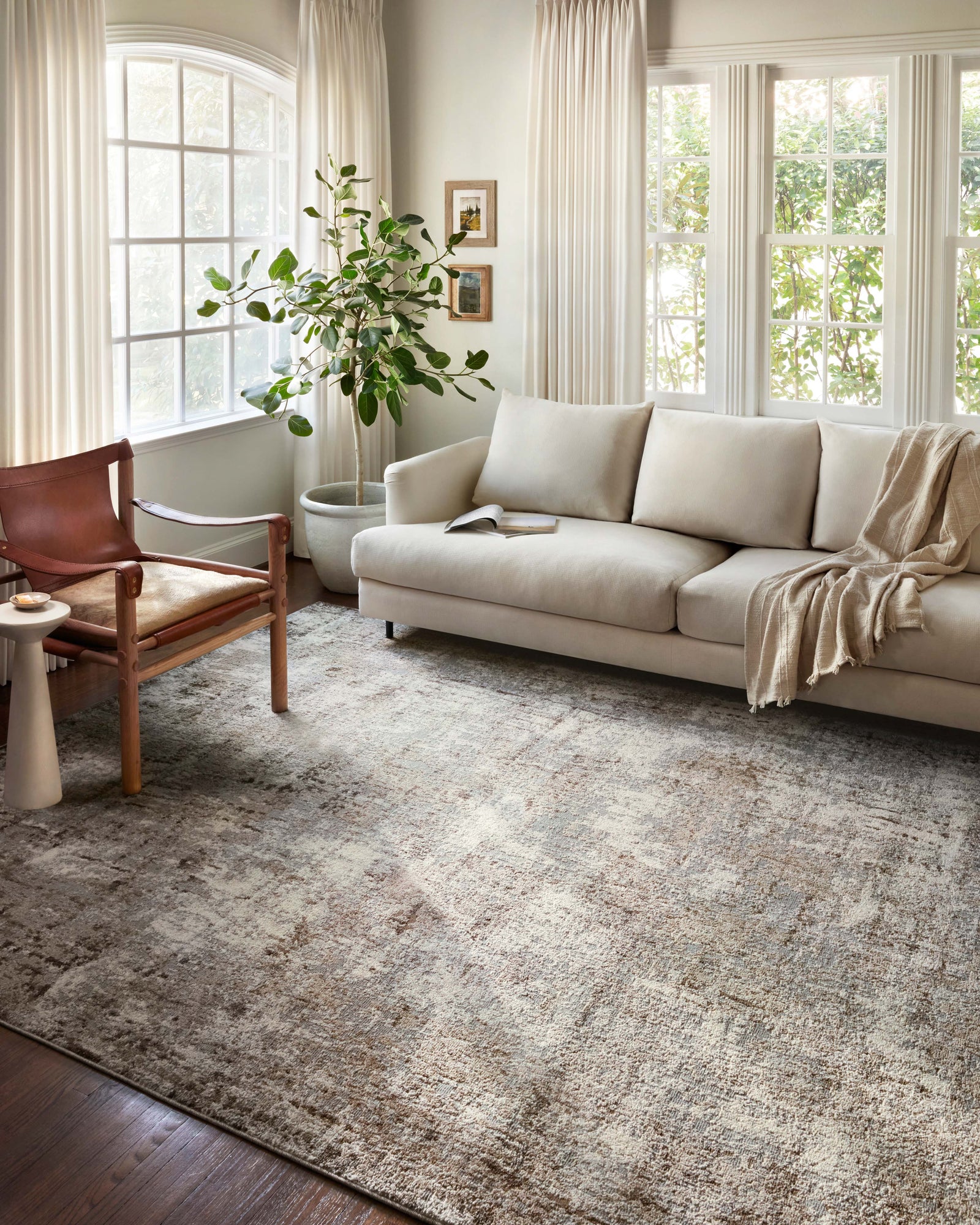 Austen Natural / Mocha (Pattern 1) — a Loloi rug at Laurie Yapp Home.