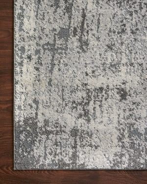 Austen Pebble / Charcoal (Pattern 1) styled in a living room at Laurie Yapp Home.