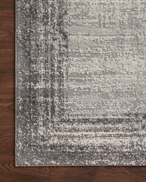 Austen Pebble / Charcoal (Pattern 2) styled in a living room at Laurie Yapp Home.