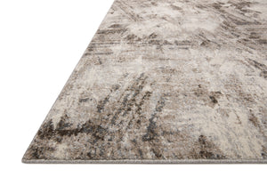 Side view of the Austen Natural / Mocha (Pattern 3) rug.