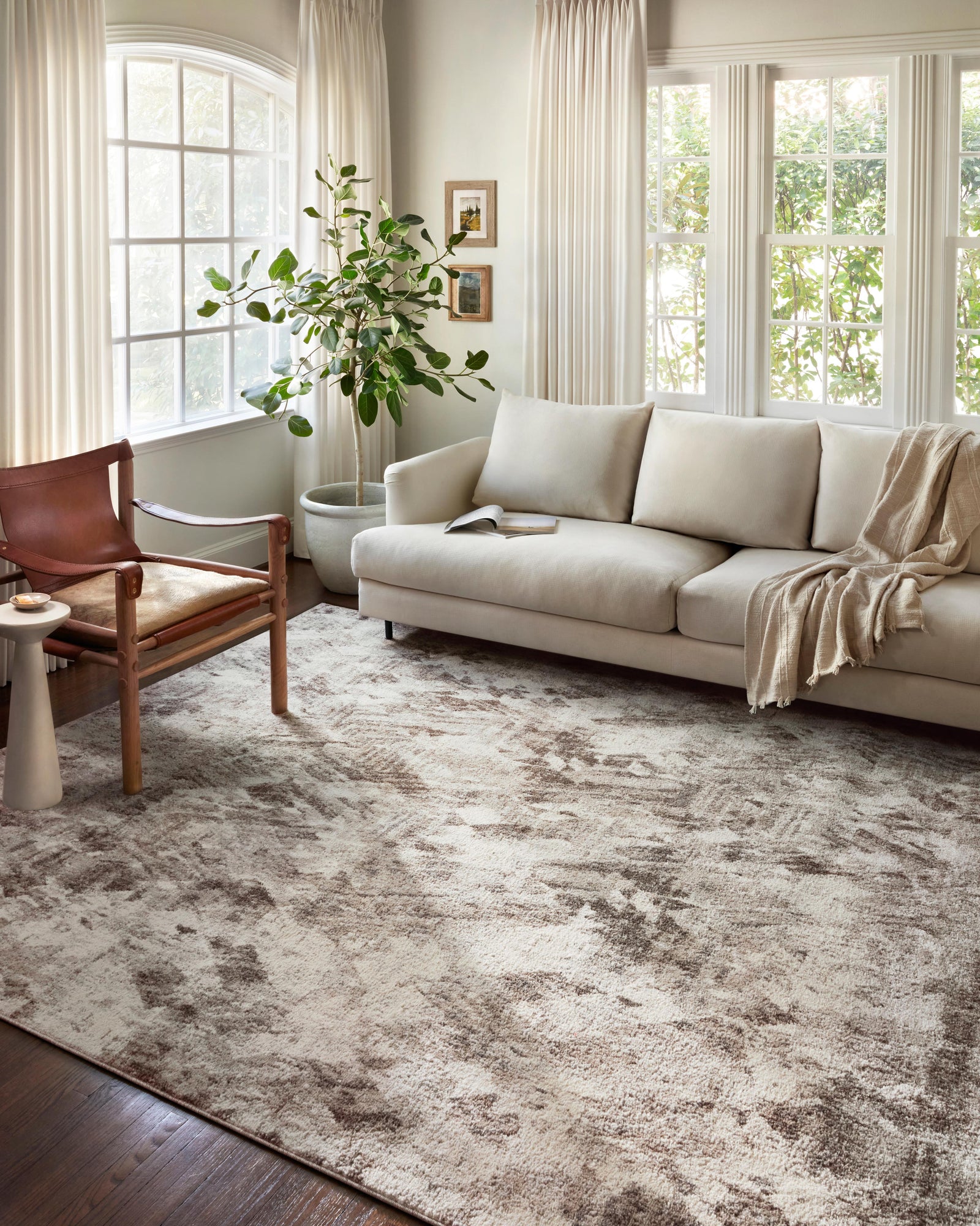 Austen Natural / Mocha (Pattern 3) — a Loloi rug at Laurie Yapp Home.