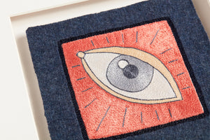 Side view of the Insight Patch Pink / Blue artwork.