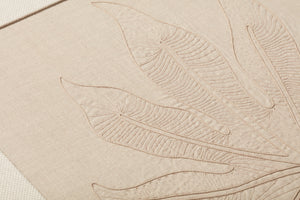 Schefflera Natural / Beige shown from a different angle to reveal its pattern.
