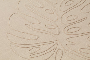 Side view of the Monstera Natural / Beige artwork.