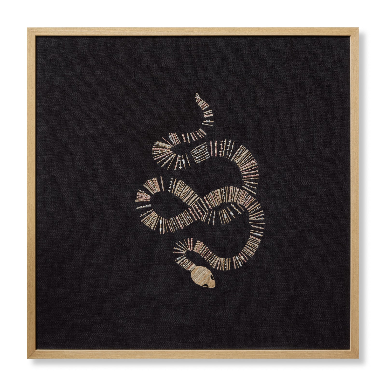 Snake Eyes Black / Beige Rug Art — a Loloi artwork at Laurie Yapp Home.