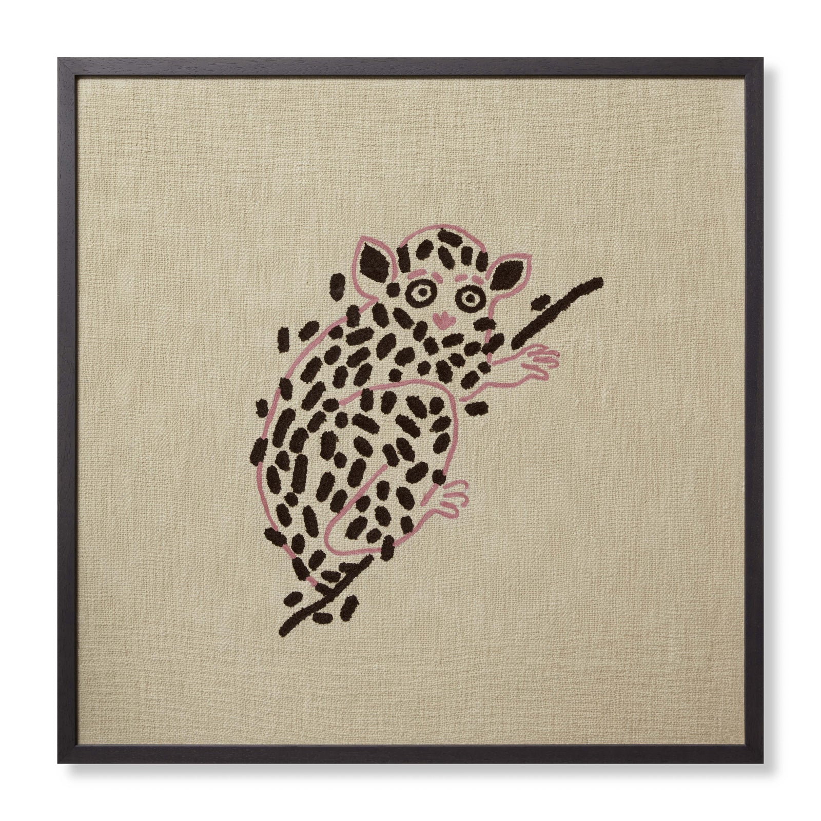Lucky Lemur Beige / Pink — a Loloi artwork at Laurie Yapp Home.