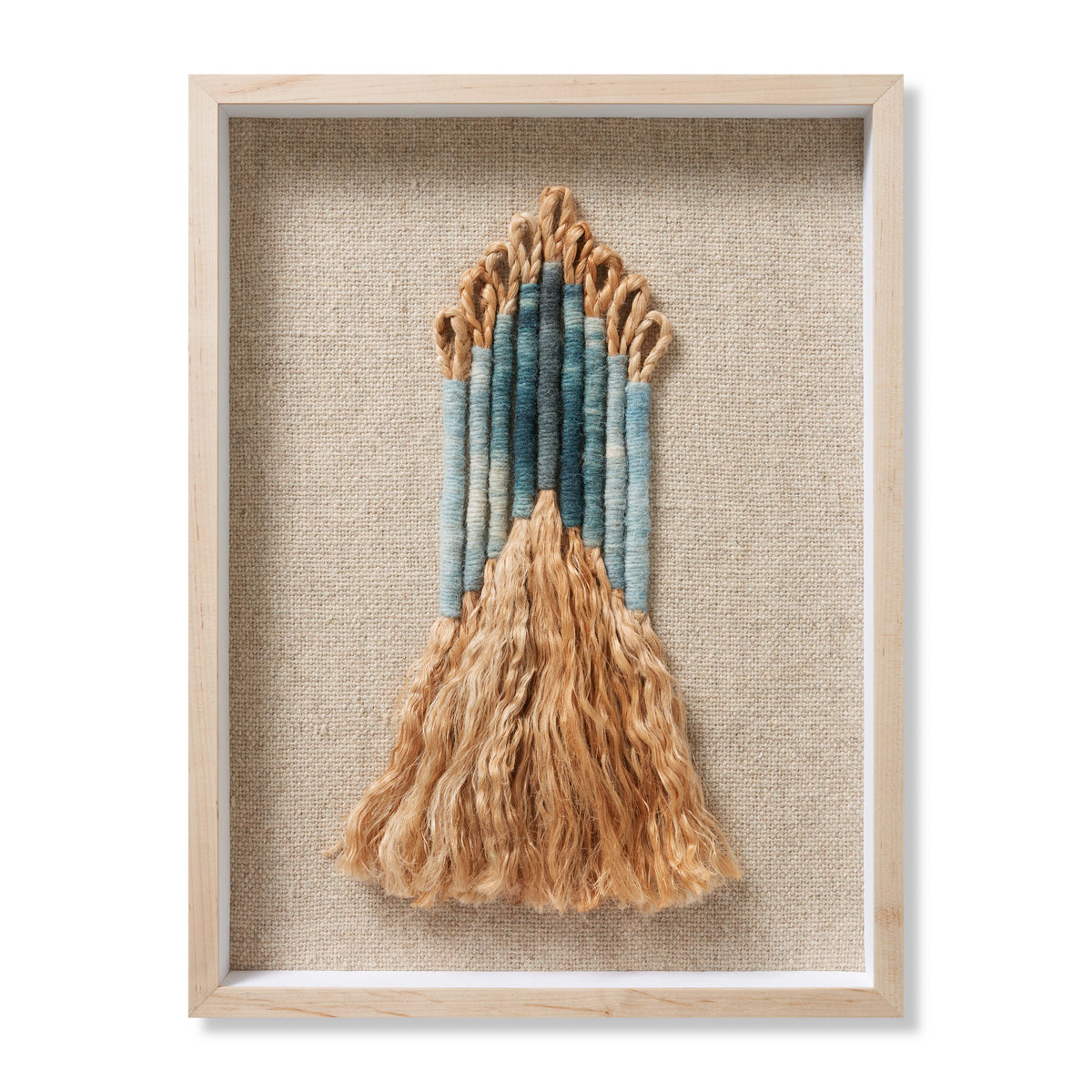 Ashley Beige / Blue Rug Art — a Loloi artwork at Laurie Yapp Home.