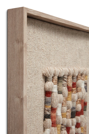 Vetiver Beige / Multi Rug Art shown from another angle.