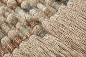 Fresh Air Beige / Blue Rug Art shown from a different angle to reveal its pattern.