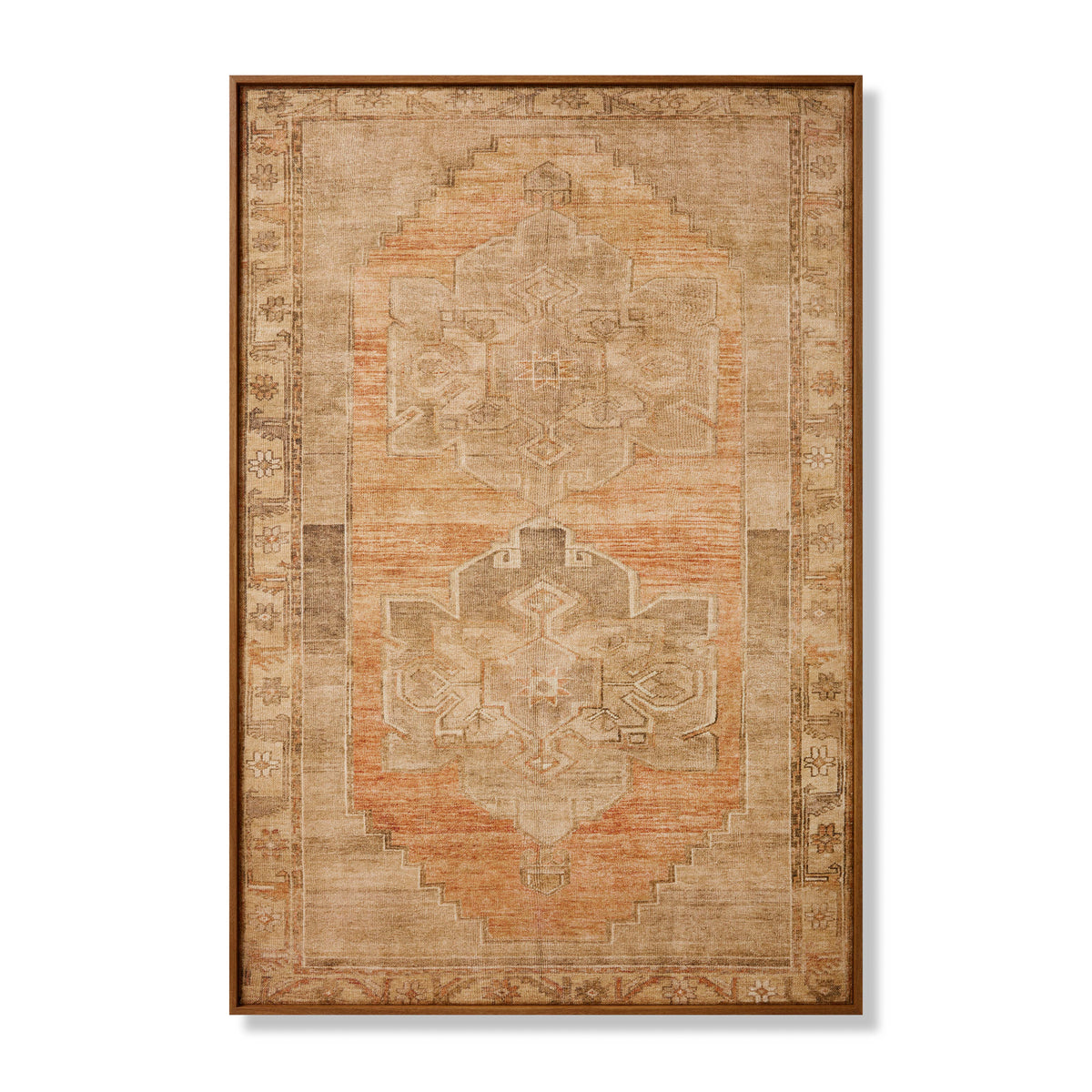 Barcelona Gold / Brown Rug Art — a Loloi artwork at Laurie Yapp Home.