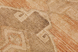 Barcelona Gold / Brown Rug Art shown from a different angle to reveal its pattern.