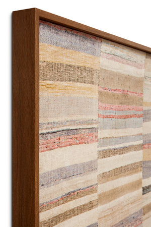 Beach Day Multi / Beige Rug Art shown from another angle.
