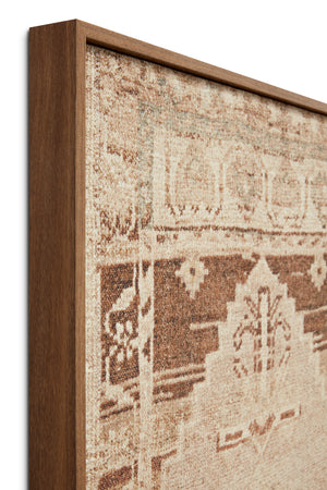 Bayonne Ivory / Brown Rug Art shown from another angle.