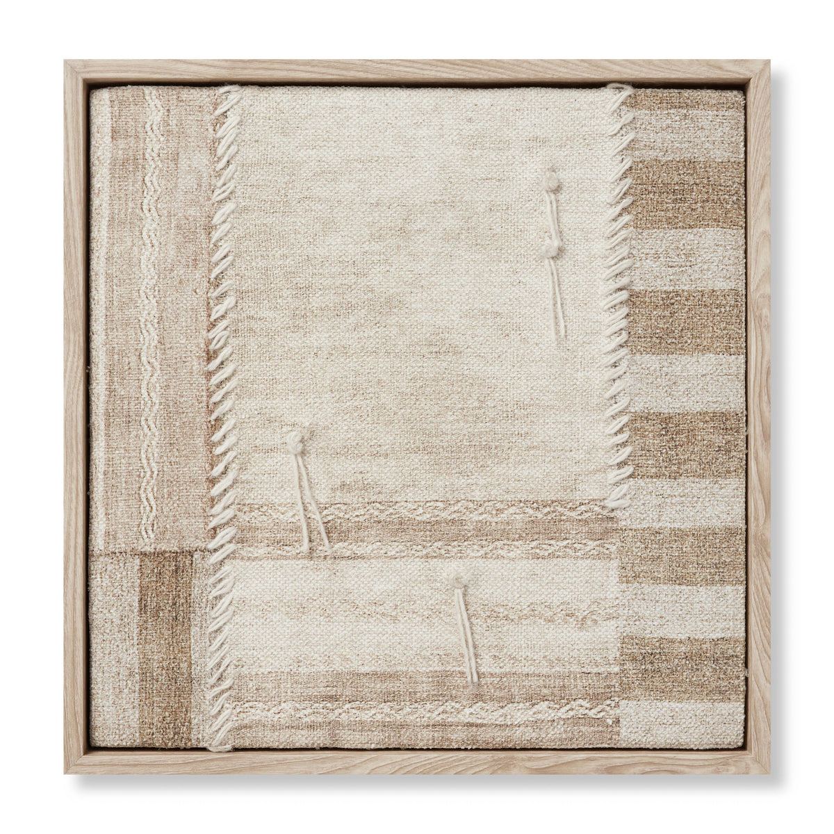 Patchwork A Beige / Brown Rug Art — a Loloi artwork at Laurie Yapp Home.