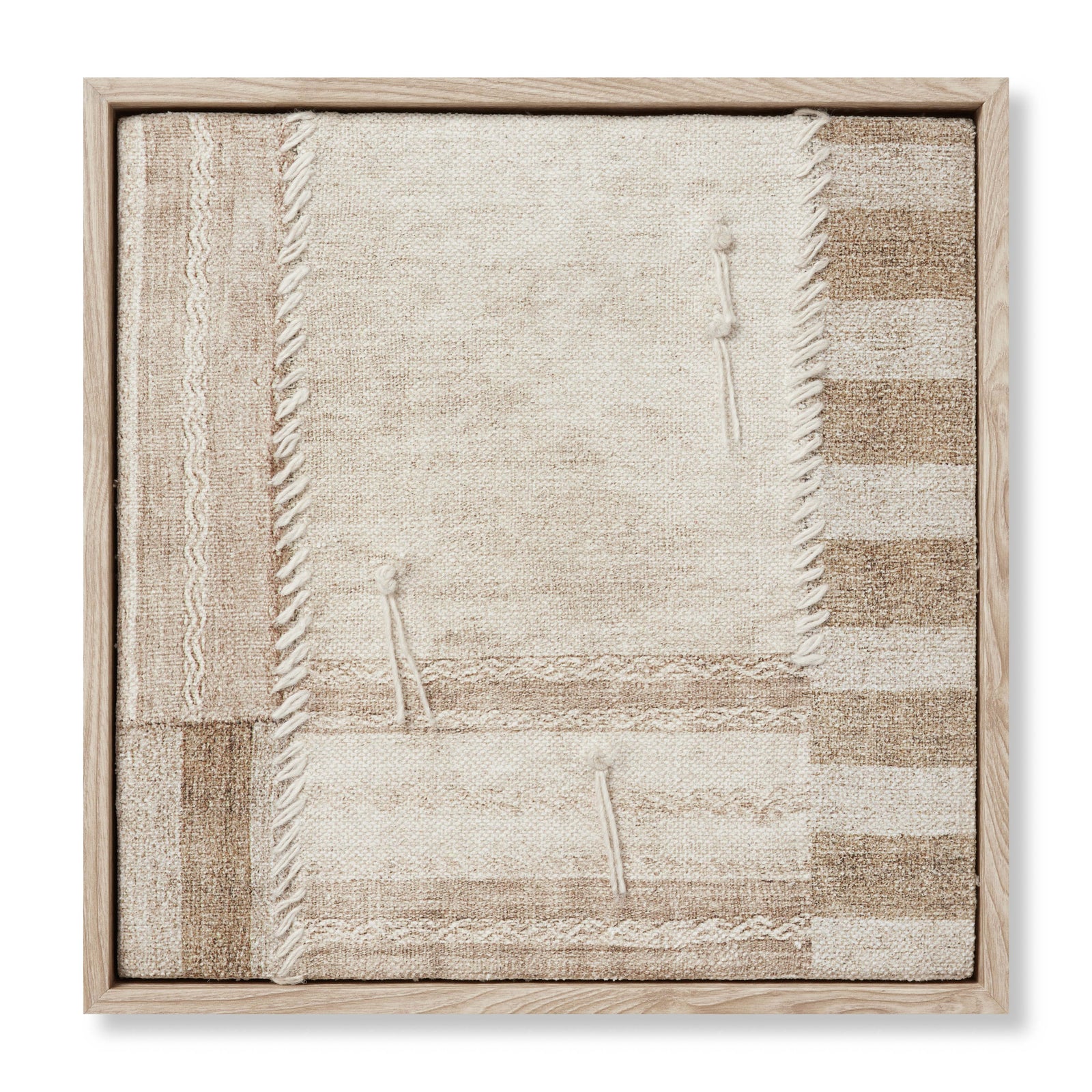 Patchwork A Beige / Brown Rug Art — a Loloi artwork at Laurie Yapp Home.