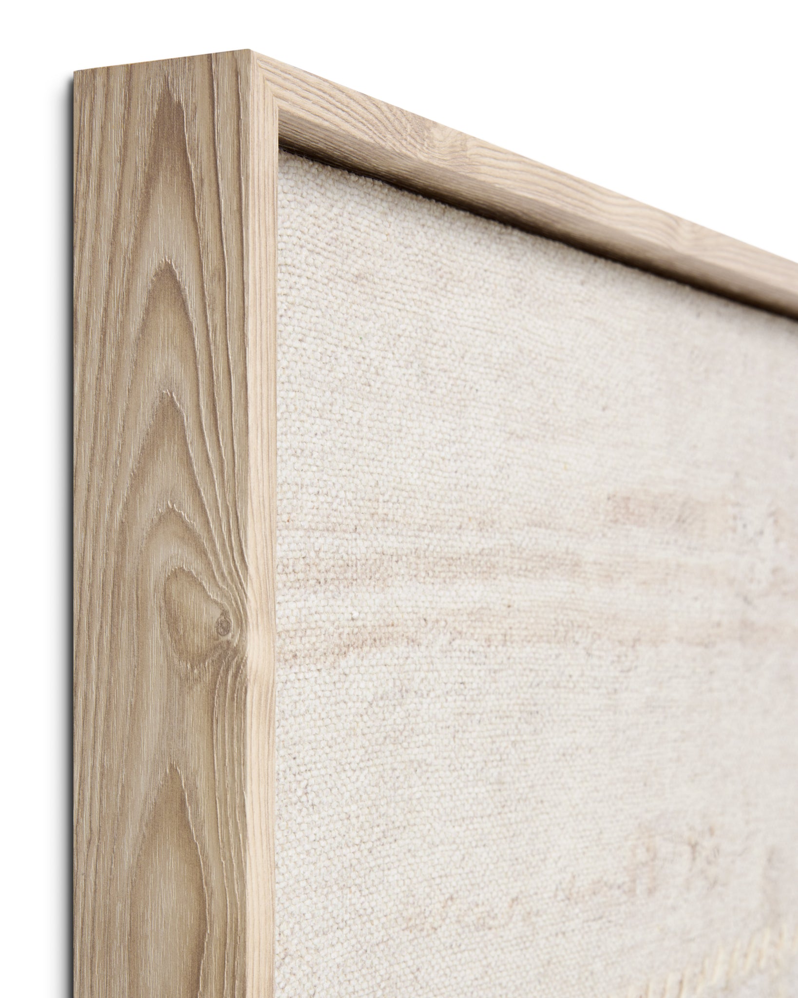 Reimaged Beige / Ivory Rug Art shown from another angle.
