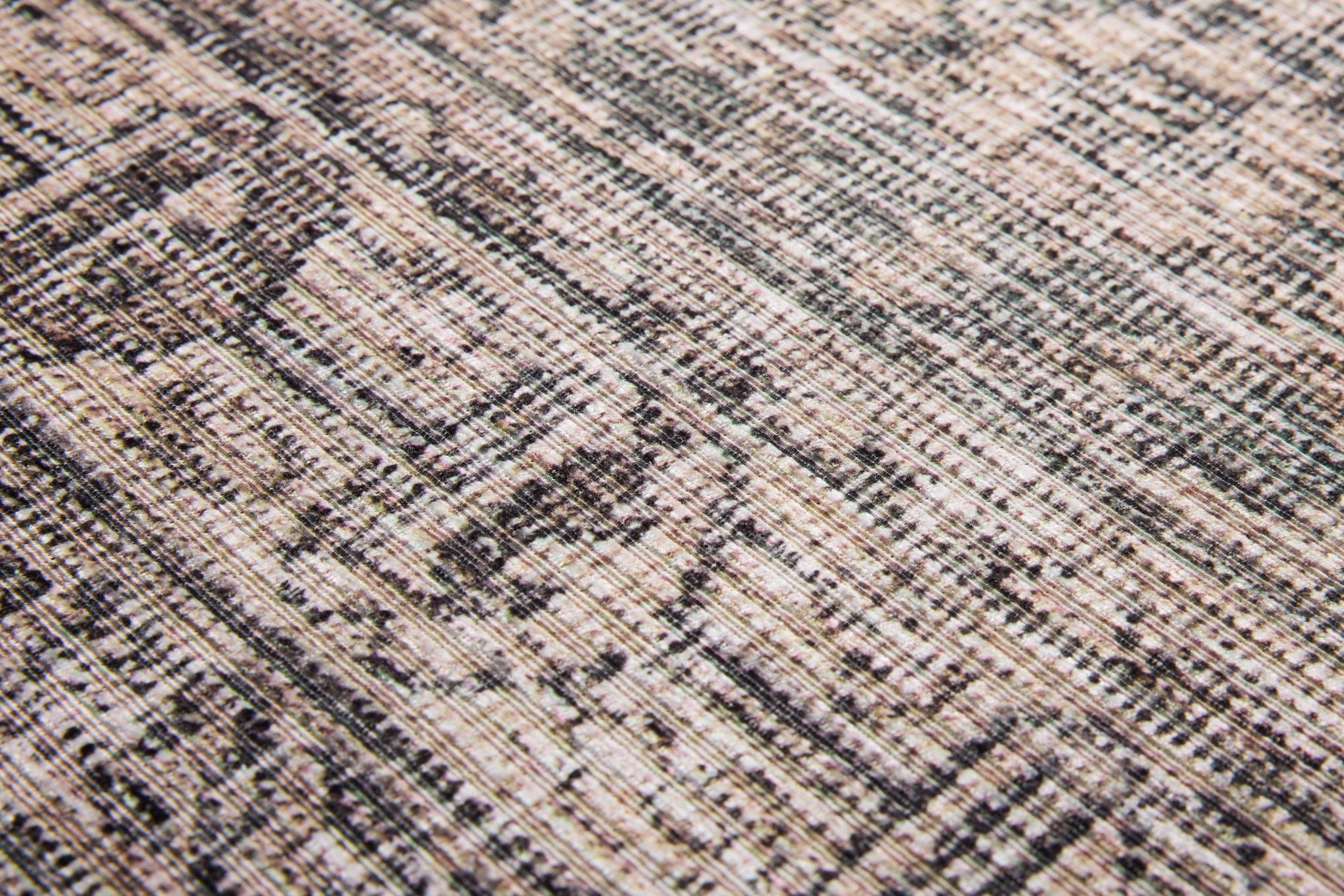 Duna Verde Green / Multi Rug Art shown from a different angle to reveal its pattern.