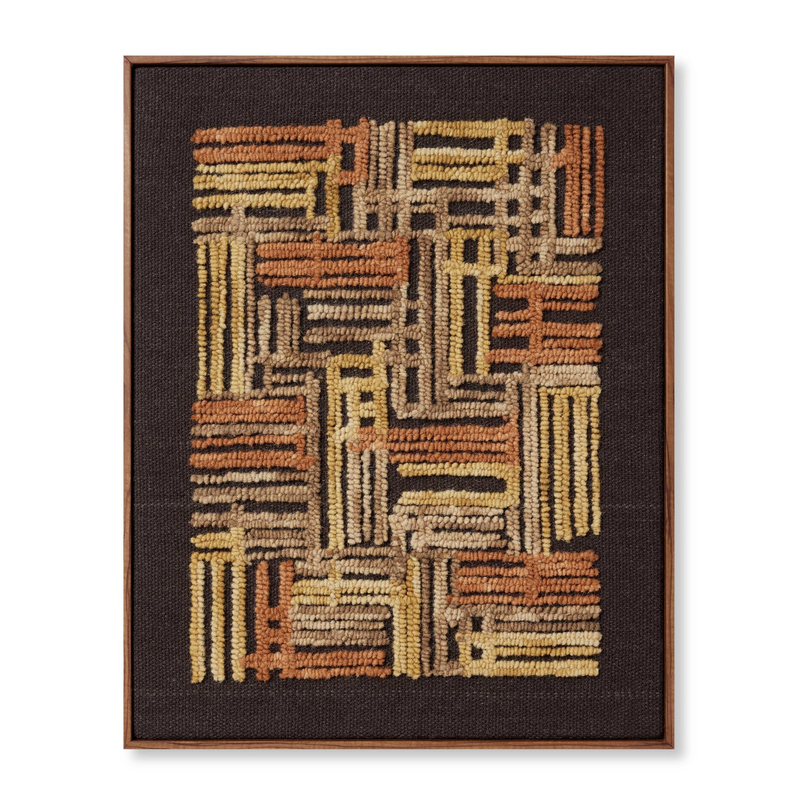 Perpindicular Gold / Orange Rug Art — a Loloi artwork at Laurie Yapp Home.