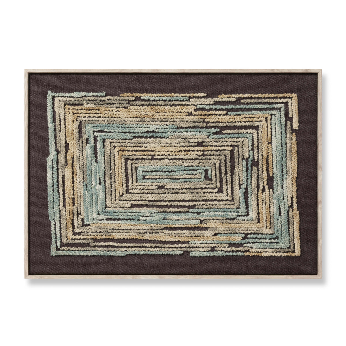 Midpoint Gold / Blue Rug Art — a Loloi artwork at Laurie Yapp Home.