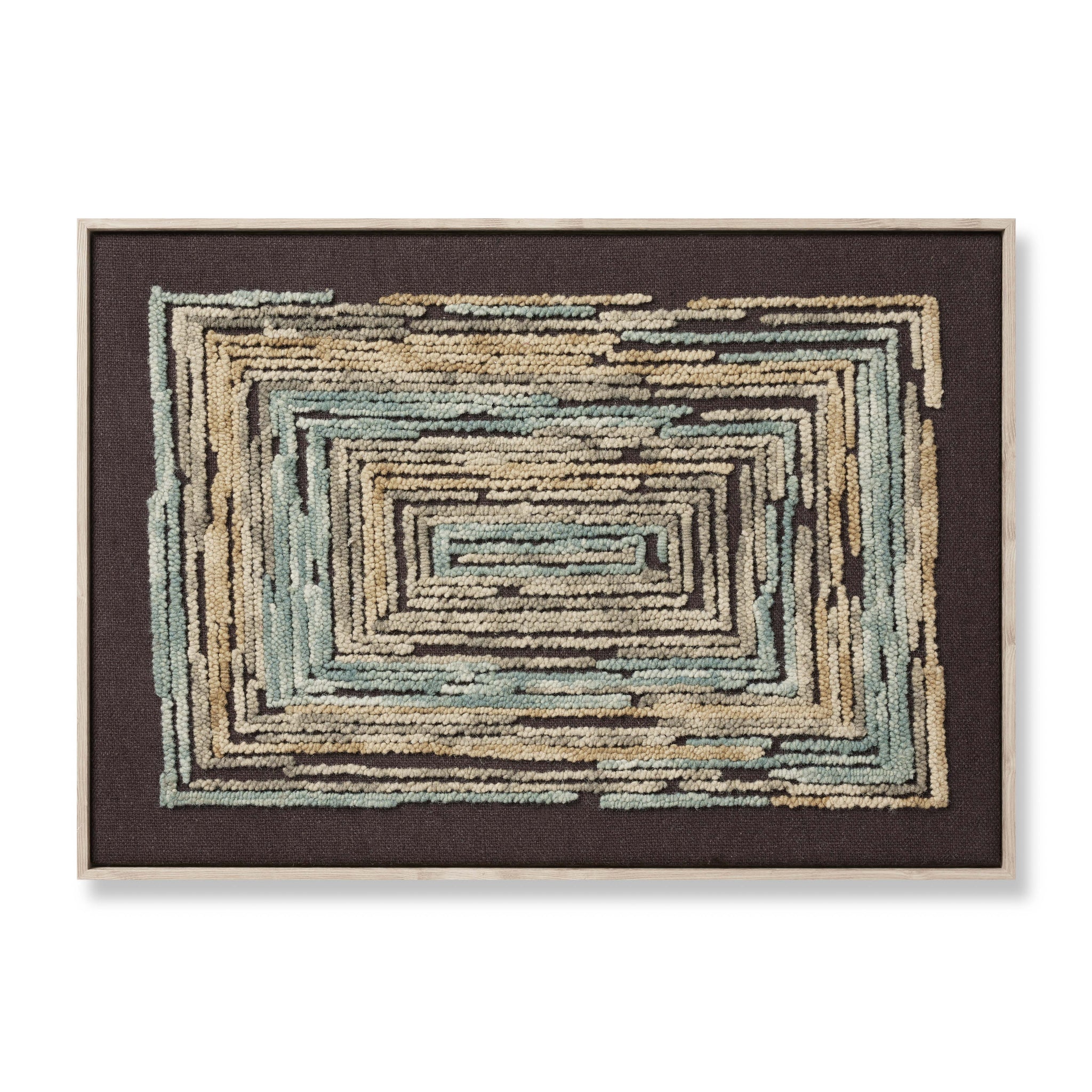 Midpoint Gold / Blue Rug Art — a Loloi artwork at Laurie Yapp Home.