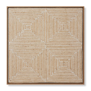 Style Quad Beige / Gold Rug Art — a Loloi artwork at Laurie Yapp Home.