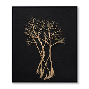 Rooted Black / Beige Rug Art — a Loloi artwork at Laurie Yapp Home.