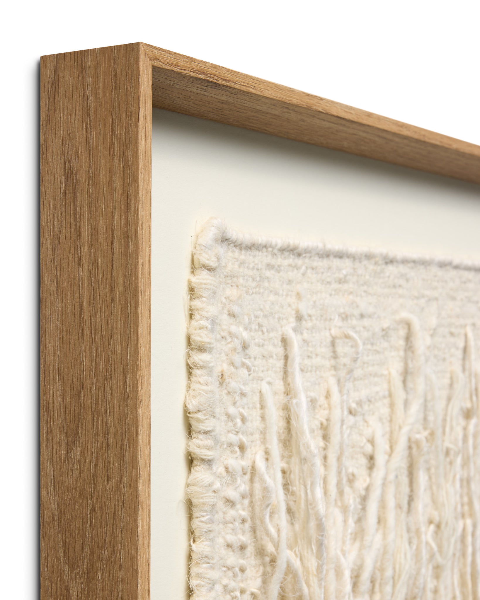 Ivory Falls Ivory / Ivory Rug Art shown from another angle.