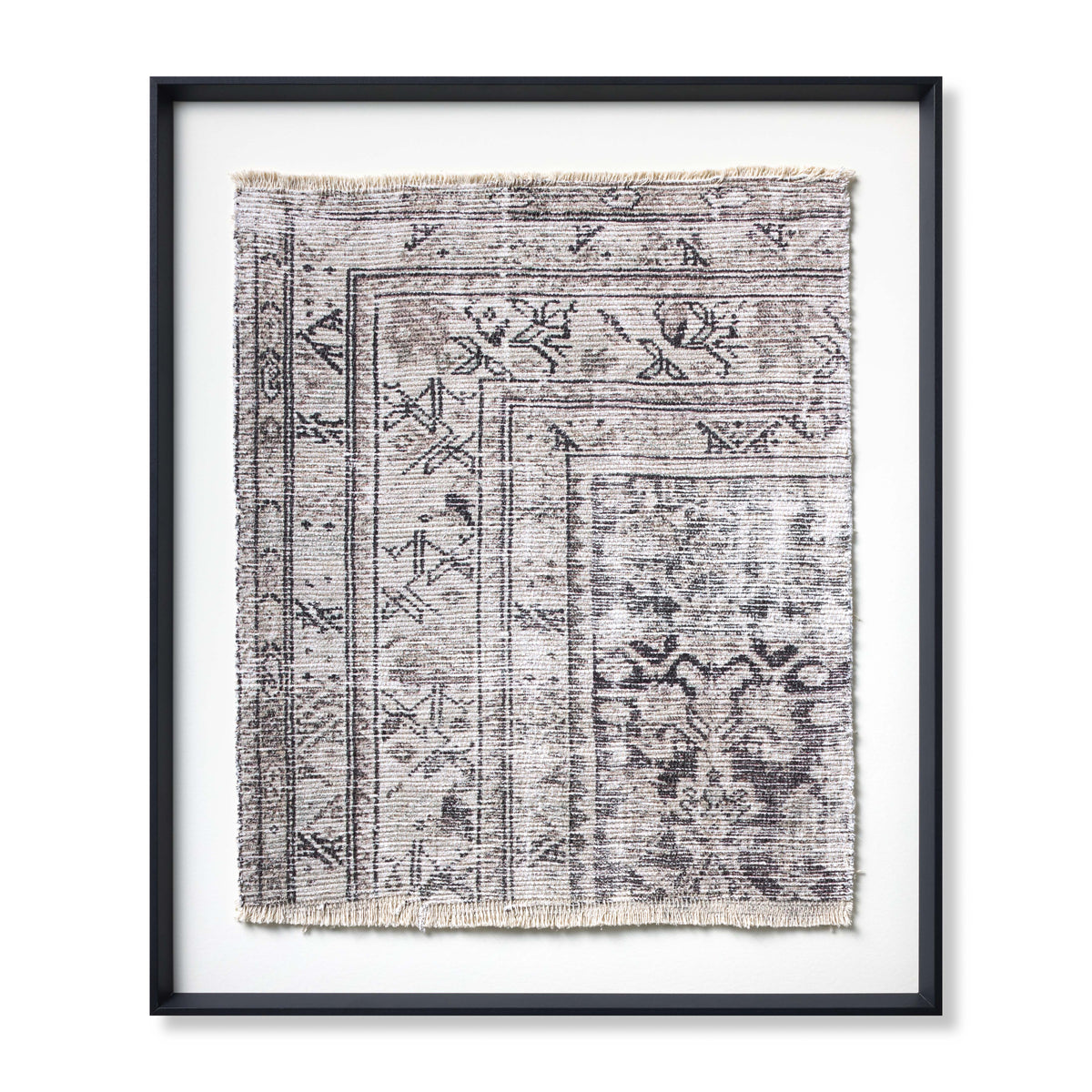 Aleppo Black / Ivory Rug Art — a Loloi artwork at Laurie Yapp Home.