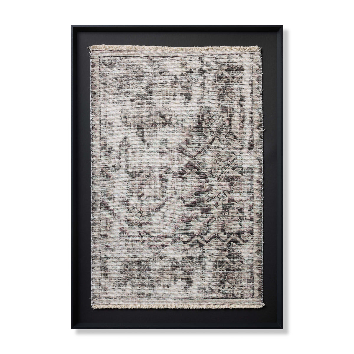 Scidrus Black / Grey Rug Art — a Loloi artwork at Laurie Yapp Home.