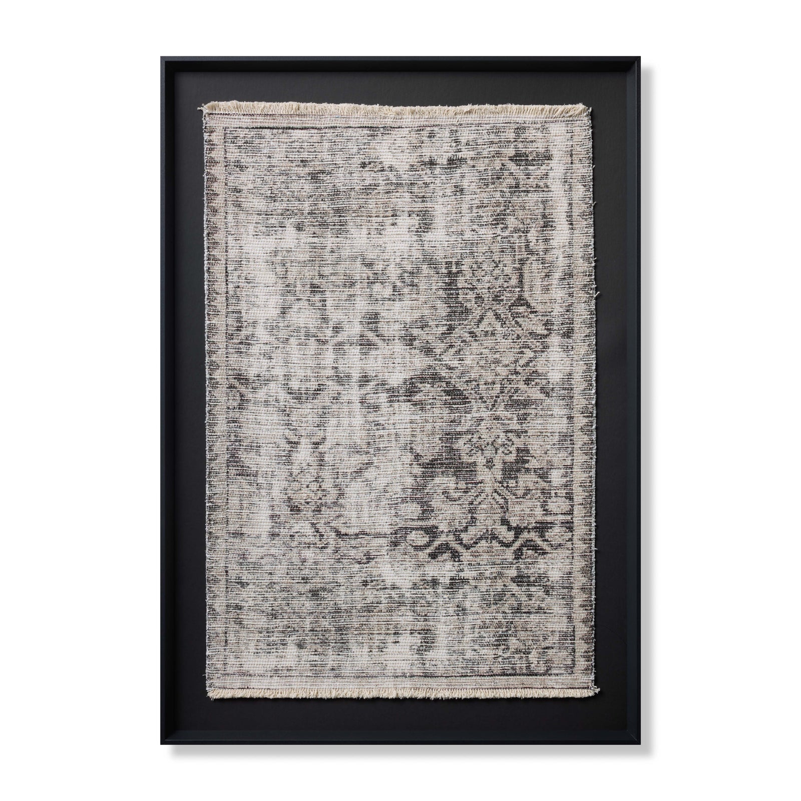 Scidrus Black / Grey Rug Art — a Loloi artwork at Laurie Yapp Home.